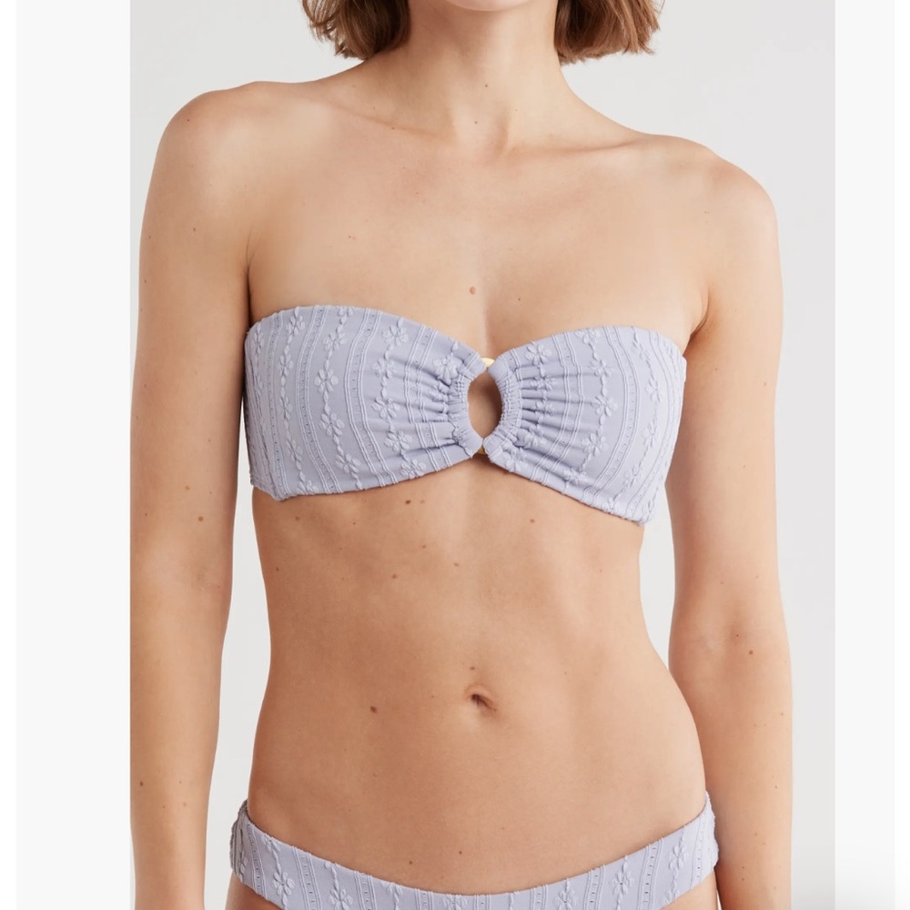 L*Space -‎ Jasper Bandeau Bikini Top - Light Purple Bandeau Bikini Top